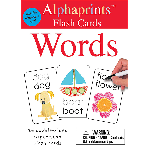 Alphaprints: Wipe Clean Flash Cards Words