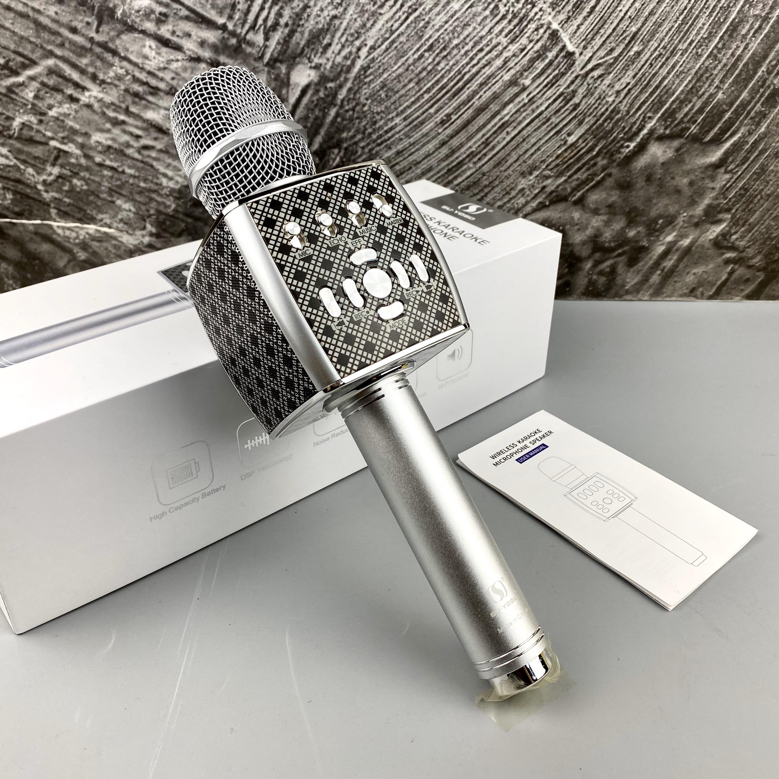 Micro Karaoke Bluetooth Cao Cấp GUTEK YS-95 Tích Hợp Loa Bass Không Dây Dùng Hát Tại Nhà Hoặc Livetream - Hàng Chính Hãng