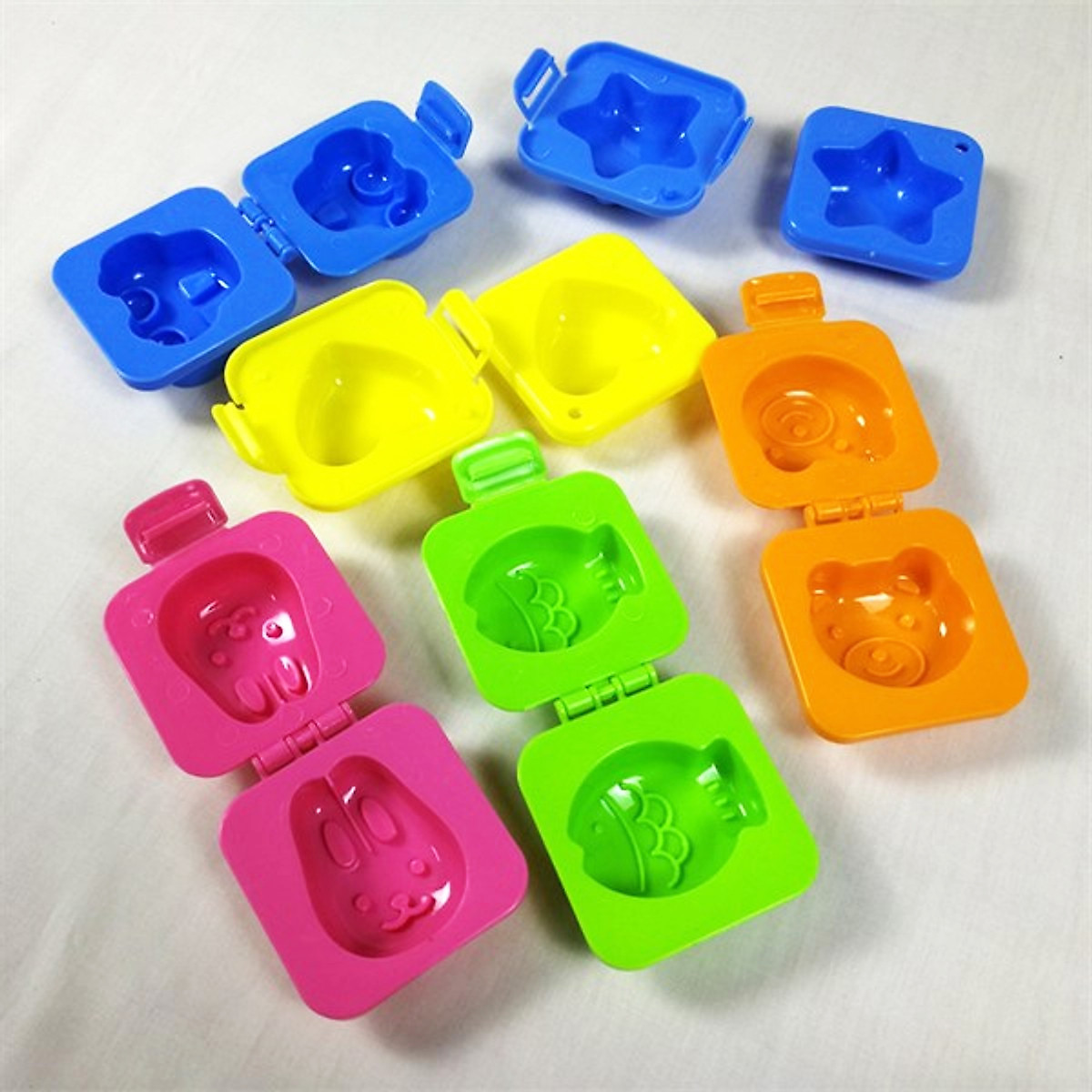 Bộ 6 khuôn cơm hình thú cho bé HT SYS - chất liệu ABS cao cấp -