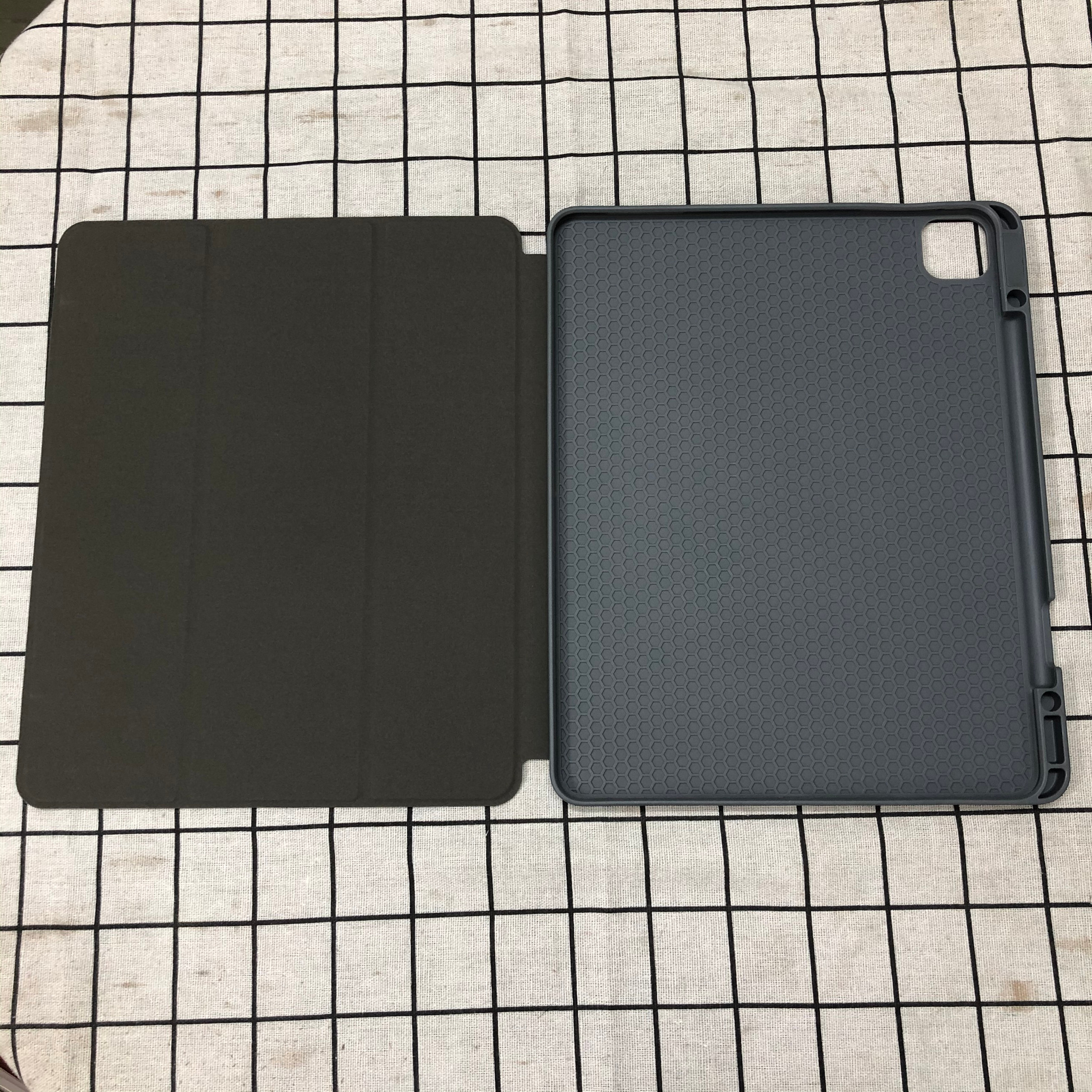 Bao da chính hãng Mutural cao cấp cho iPad Pro 12.9 2020 có khay đựng bút - Đen