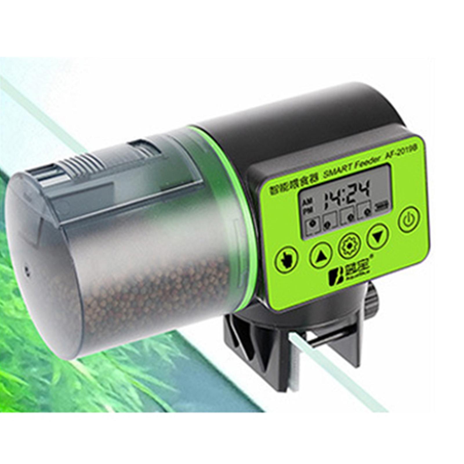 Automatic Fish Feeder, Moisture-Proof Electric Auto Fish Food Feeder Timer Dispenser for Small Fish Turtle Tank or Aquarium, Auto Feeding on Vacation