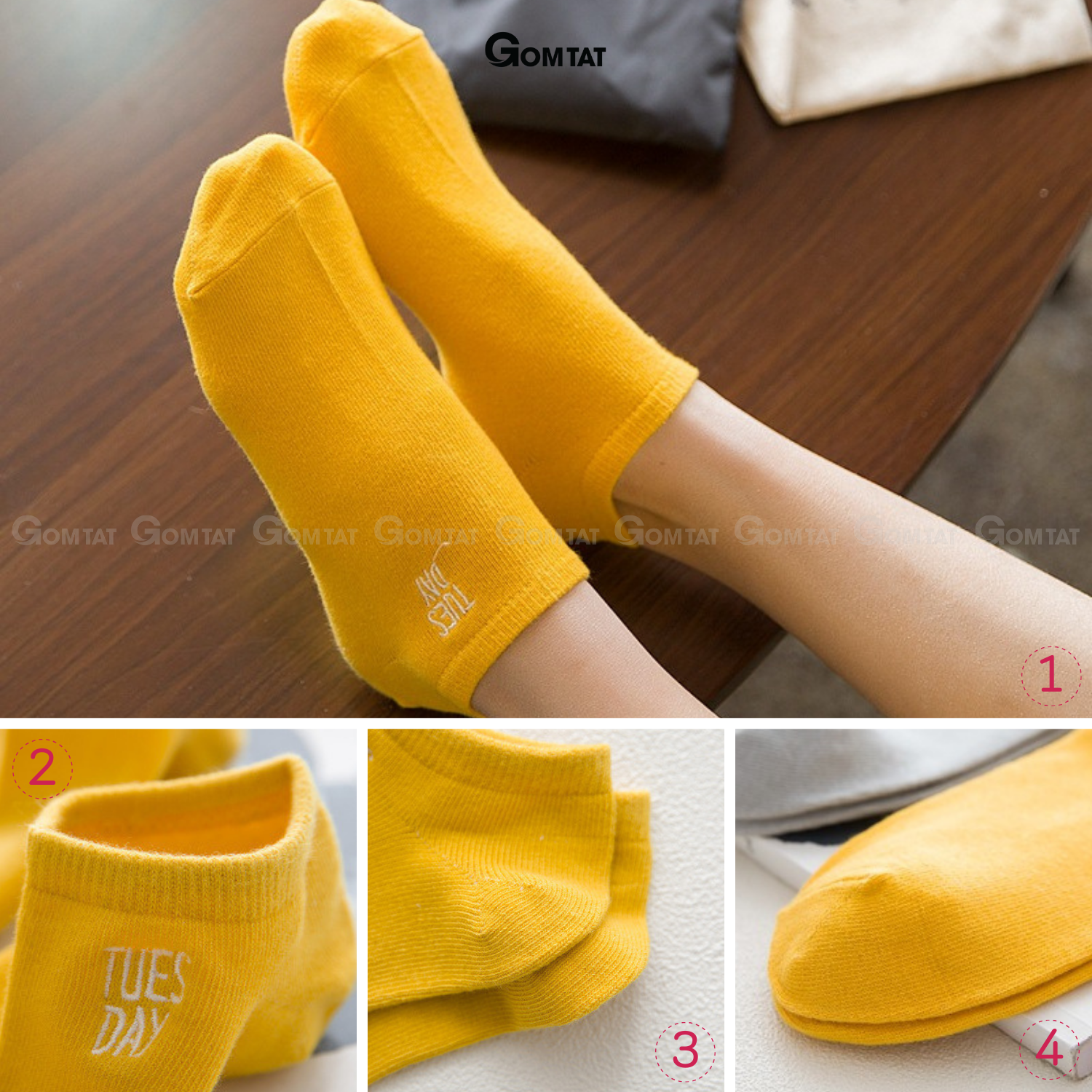 Tất vớ Nữ cổ ngắn cao cấp, tất vớ tuần 7 ngày 7 đôi