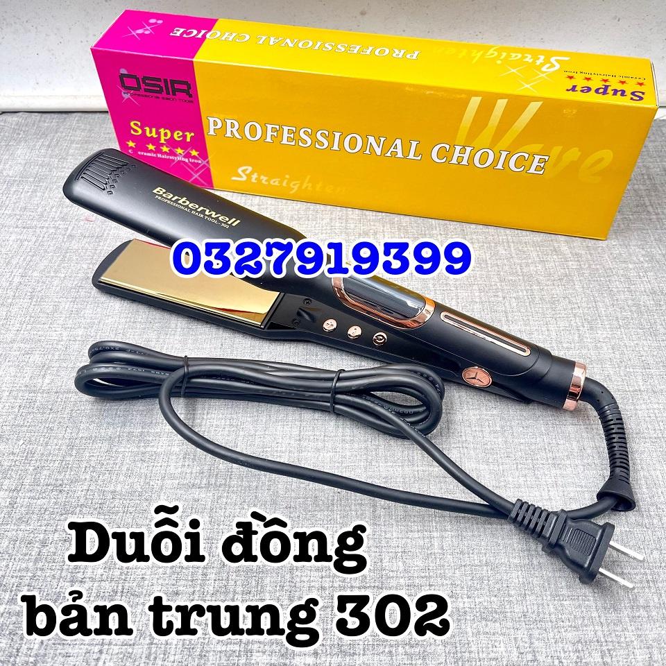 Máy duỗi tóc cao cấp có màn hình  Barberwell 301 bản nhỏ 2,5cm