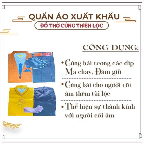Quần Áo Giấy Vest/ Áo Dài Hàng Xuất Khẩu Cao Cấp Đồ Cúng Thiên Lộc