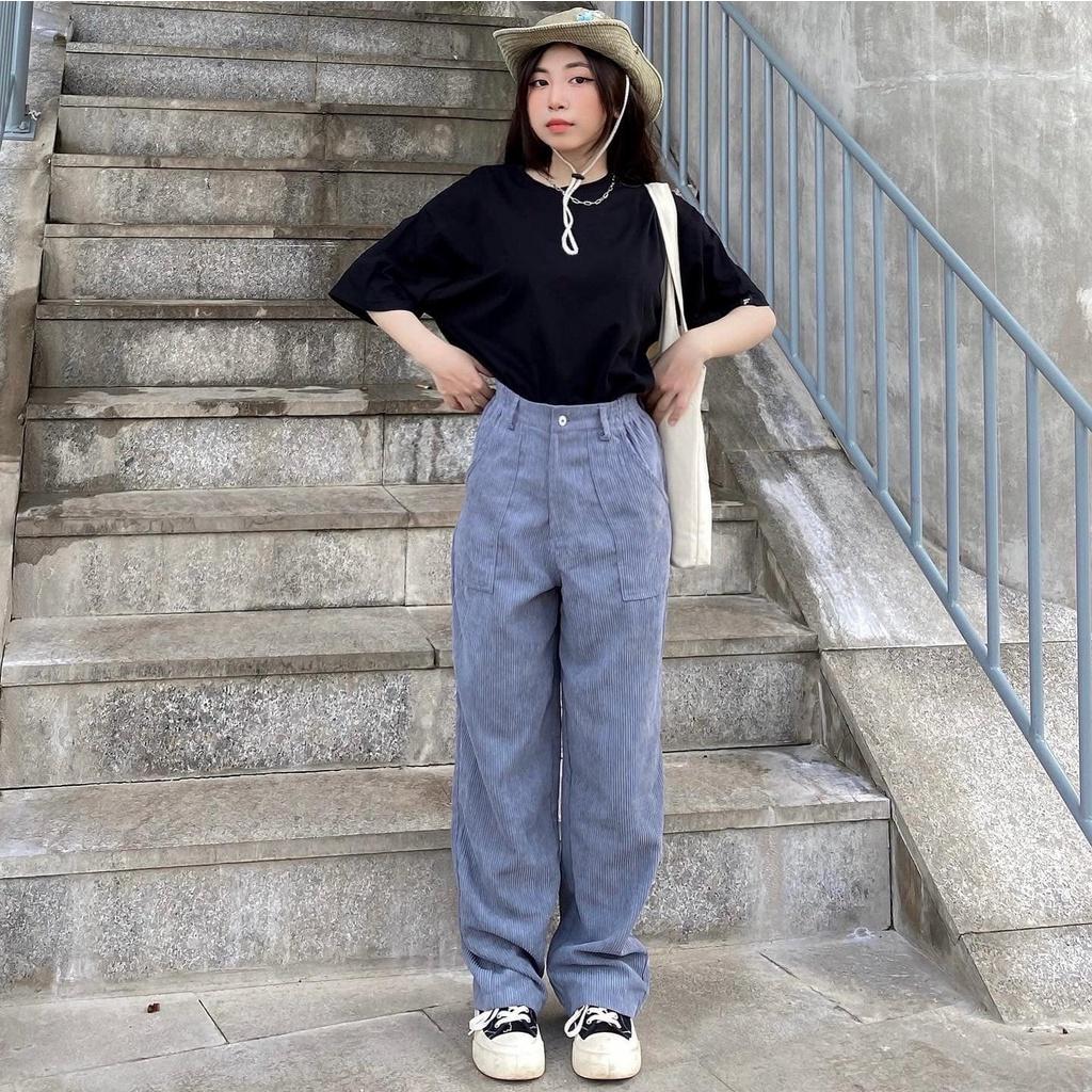 Quần dài Basic Pants (quần nhung ống suông)