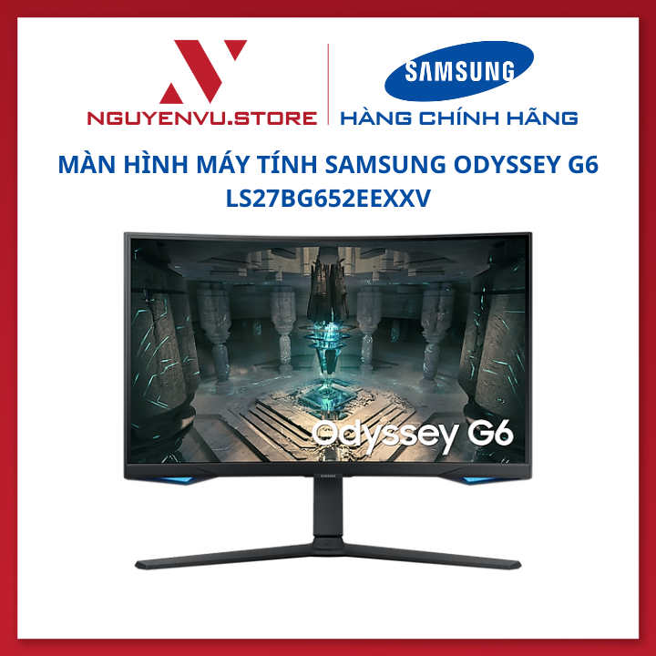 Màn hình máy tính Samsung Odyssey G6 27 inch 240Hz LS27BG652EEXXV cong - Hàng chính hãng