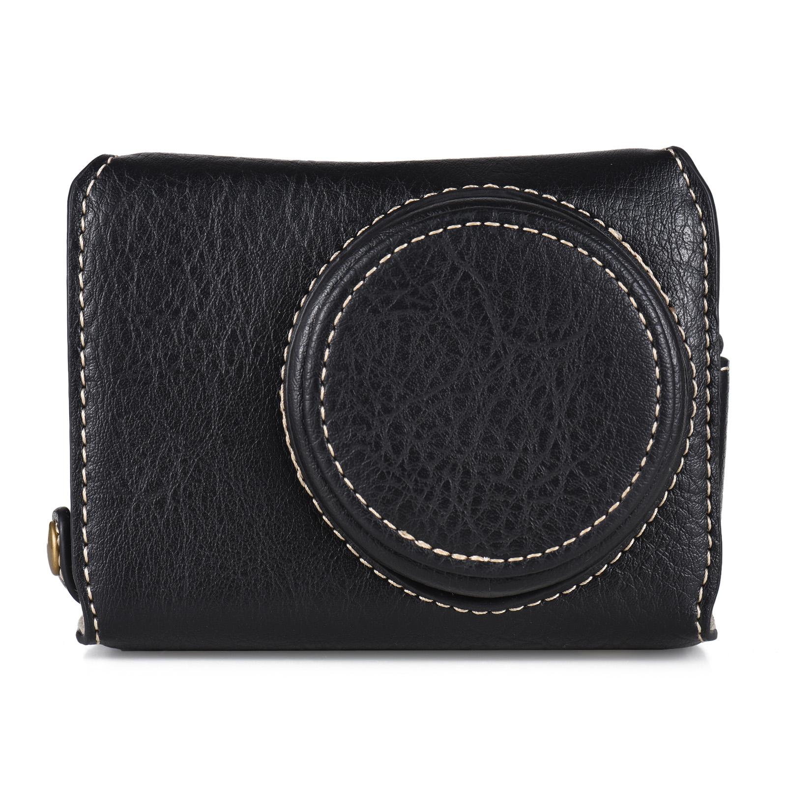 Portable Camera Case Synthetic Leather Camera Carry Bag with Shoulder Strap Replacement for Ricoh GR3 GR III/ GR3X Camera