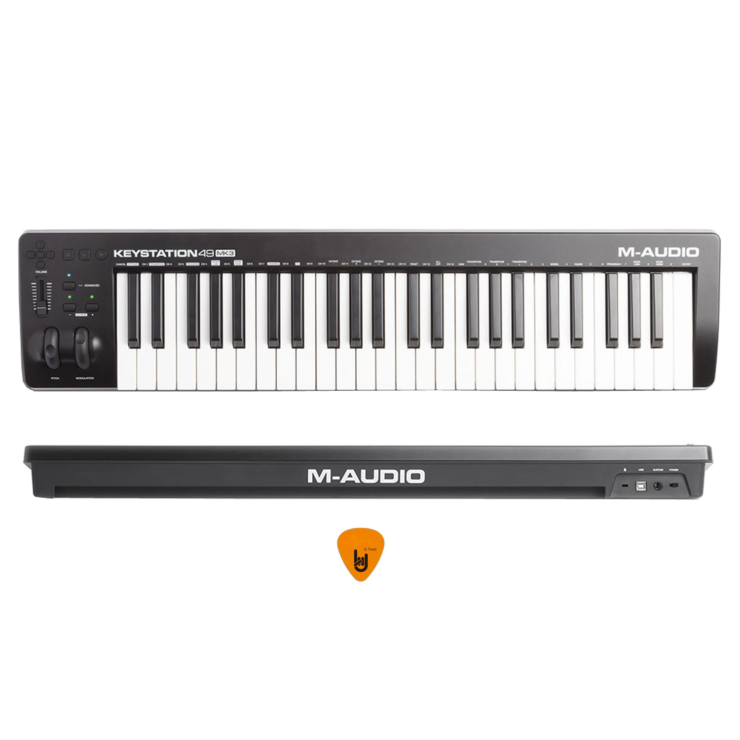 M-Audio Keystation 49 Phím MK3 MIDI Keyboard Controller MKIII MAudio Bàn phím sáng tác - Sản xuất âm nhạc Producer - Kèm Móng Gẩy DreamMaker