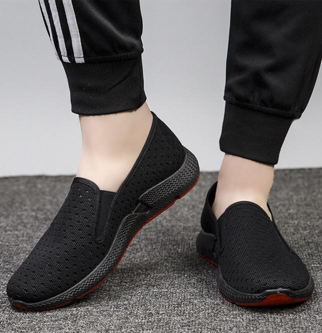 Giày Lười Slip-On Nam Vải Mềm Khoét Lỗ Êm Thiết Kế Nam Tính - 3156 - Mới