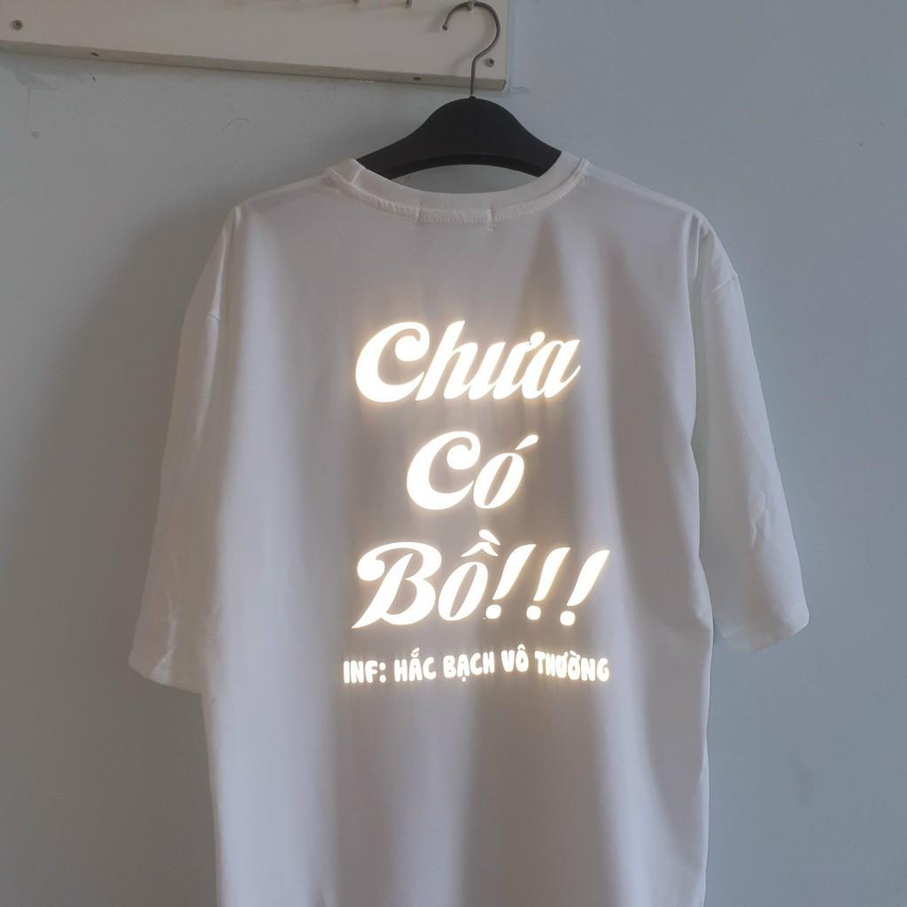 Hình ảnh Áo Thun Phản Quang Unisex Vui Lòng Đứng Xa Áo Phông Form rộng Chưa Có Bồ - Chất Cotton Dày Mịn T-shirt - HIỀN LINH SHOP ÁO KHOÁC