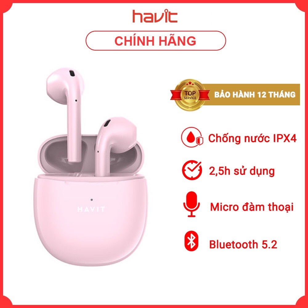 Tai nghe Bluetooth True Wireless Havit TW932 - Hàng chính hãng