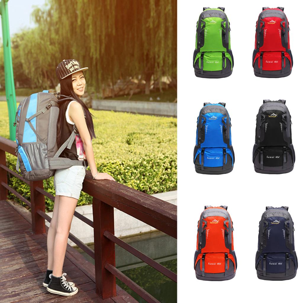 60L Outdoor Backpack Sport Camping Hiking Travel Military Rucksack Luggage B