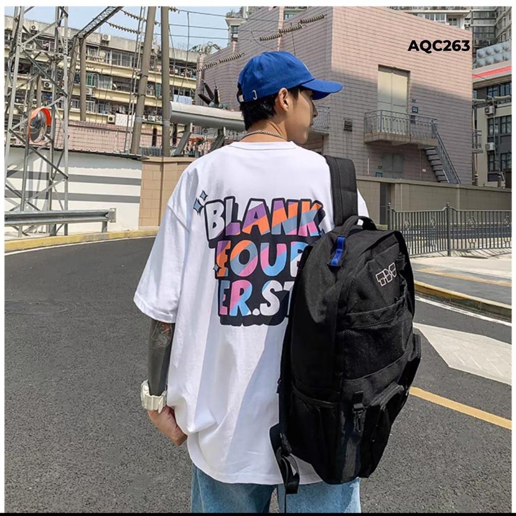 Áo Thun Nam Tay Lỡ Unisex In Chữ Kiểu BLANK EOUB ER.ST nổi bật