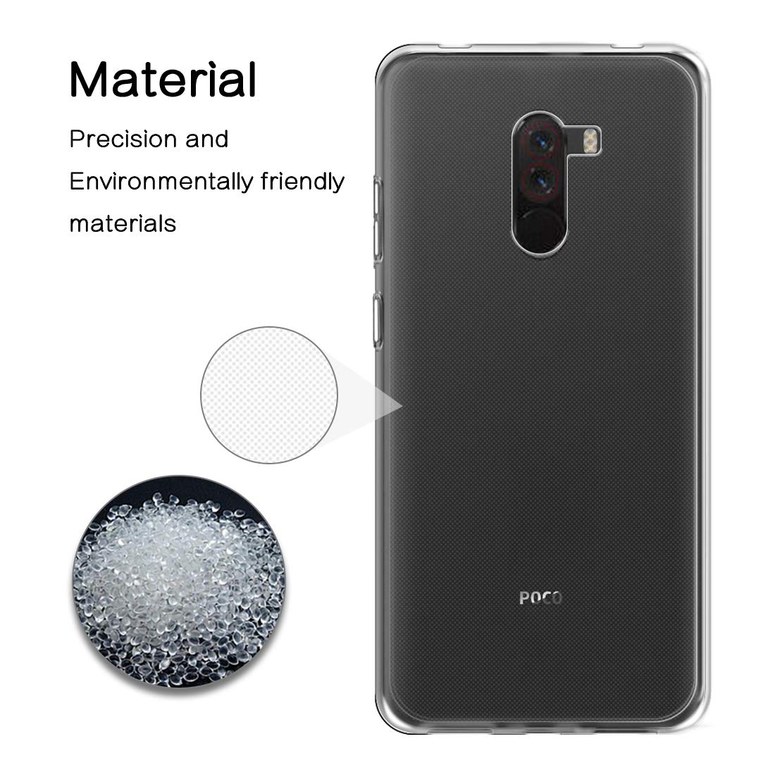 Ốp lưng dẻo dành cho Xiaomi Pocofone F1 hiệu Ultra Thin mỏng 0.6mm chống trầy - Hàng nhập khẩu