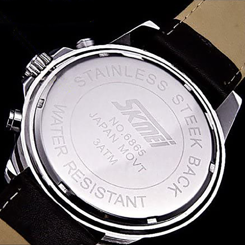 Đồng hồ nam dây da Skmei 68TCK65
