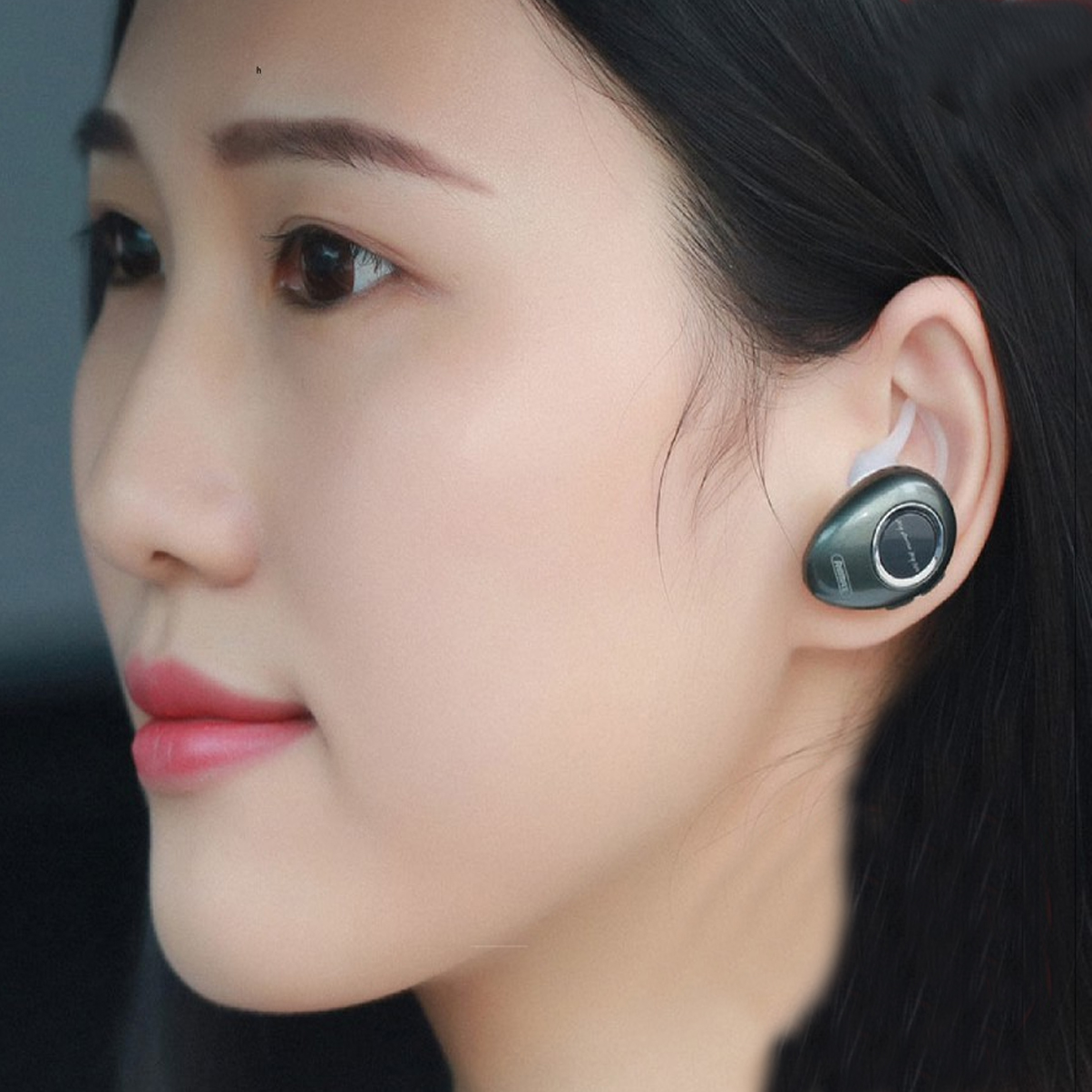 Tai Nghe Bluetooth V4.2 Nhét Tai Remax RB-T22 Hạt Đậu + Tặng Iring Khay - Chính hãng