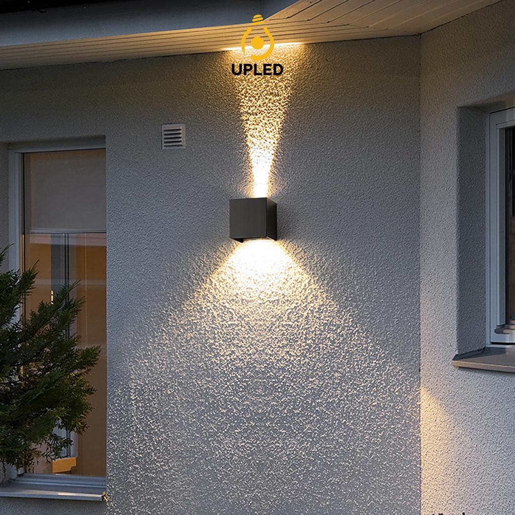 Đèn hắt sáng điều chỉnh tia sáng gắn tường ngoài trời chống nước hiện đại UPLED