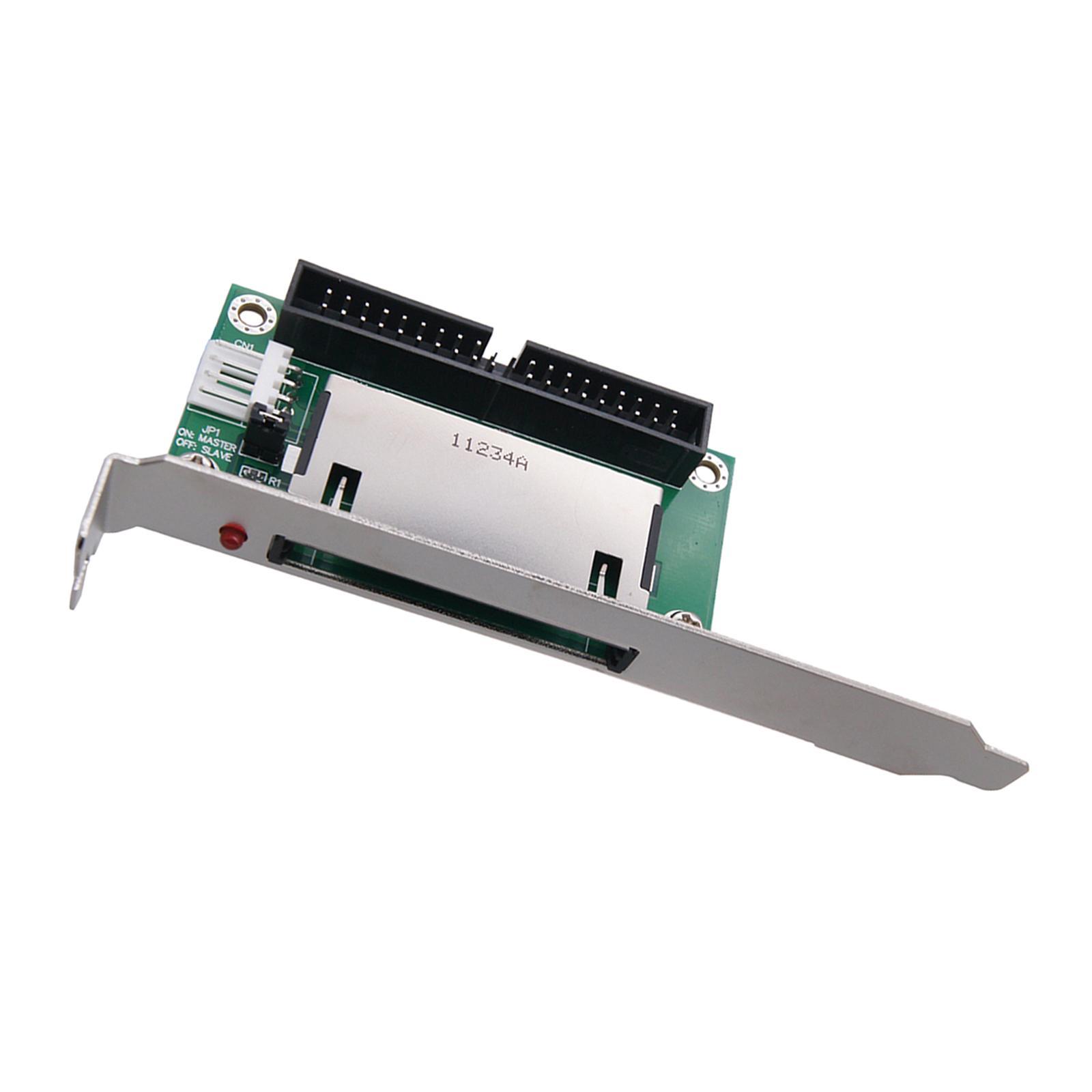 40 Pin CF ide Adapter CF Compact Flash Card to 3.5 IDE Converter with Bracket Back Panel