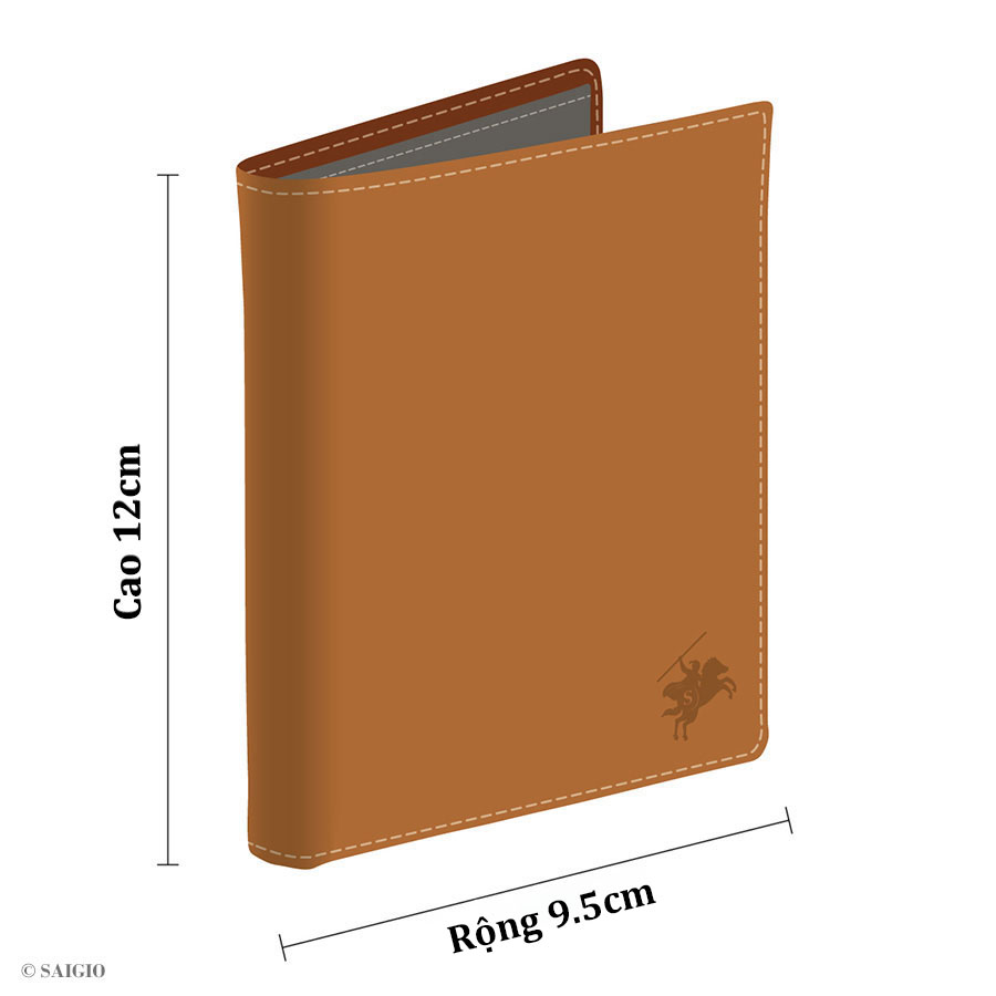 Bóp Nam Đứng HERITAGE, Da Bò Full Grain Siêu Bền Bỉ , Size Lớn, Thiết Kế Cổ Điển, Đơn Giản, Dáng Đứng - Gập 2, Ngăn Đựng Tiền Có Khóa Kéo, Nhiều Ngăn Để Giấy Tờ Tiện Dụng - Hàng Chính Hãng SAIGIO