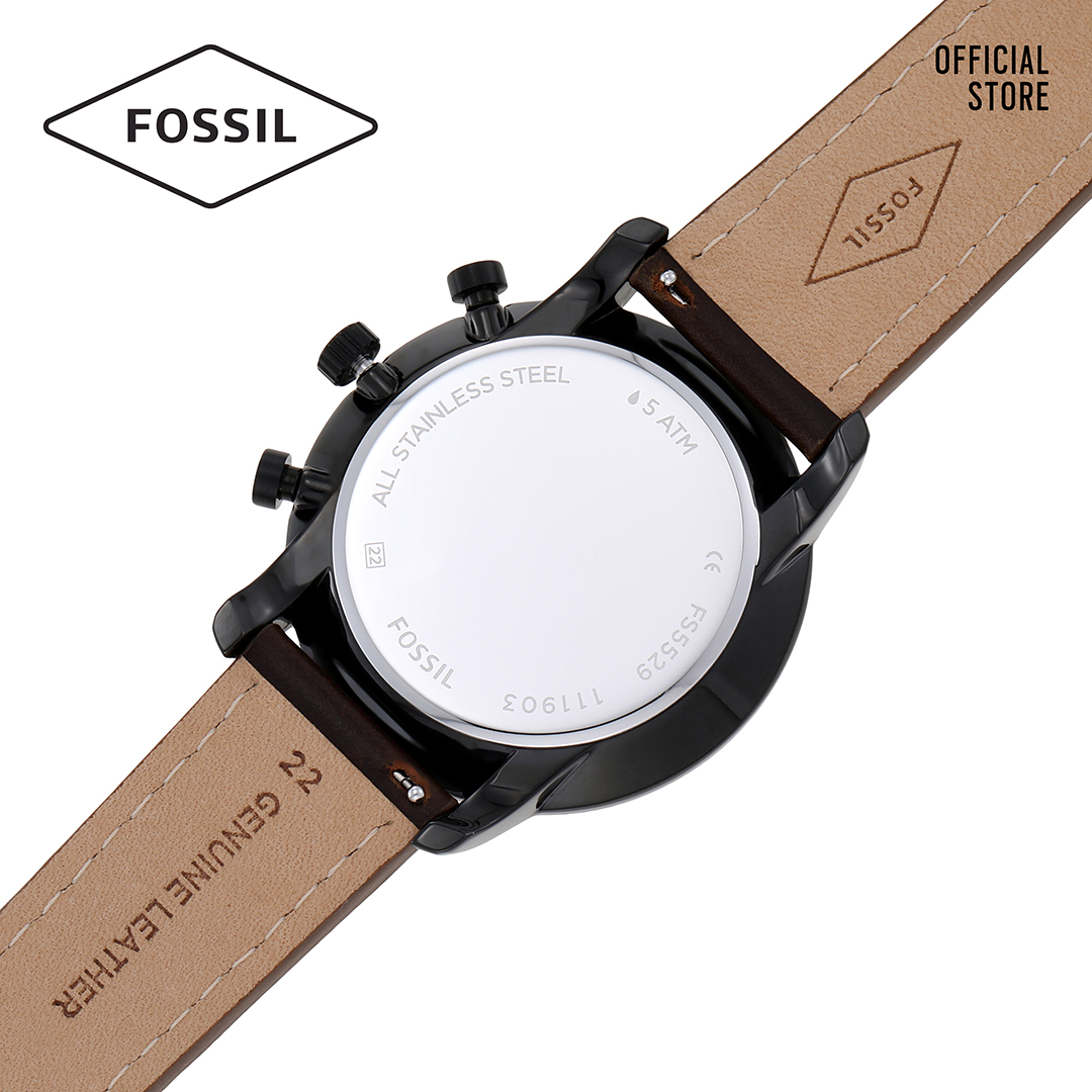 Đồng hồ nam FOSSIL dây da Goodwin FS5529 - màu nâu