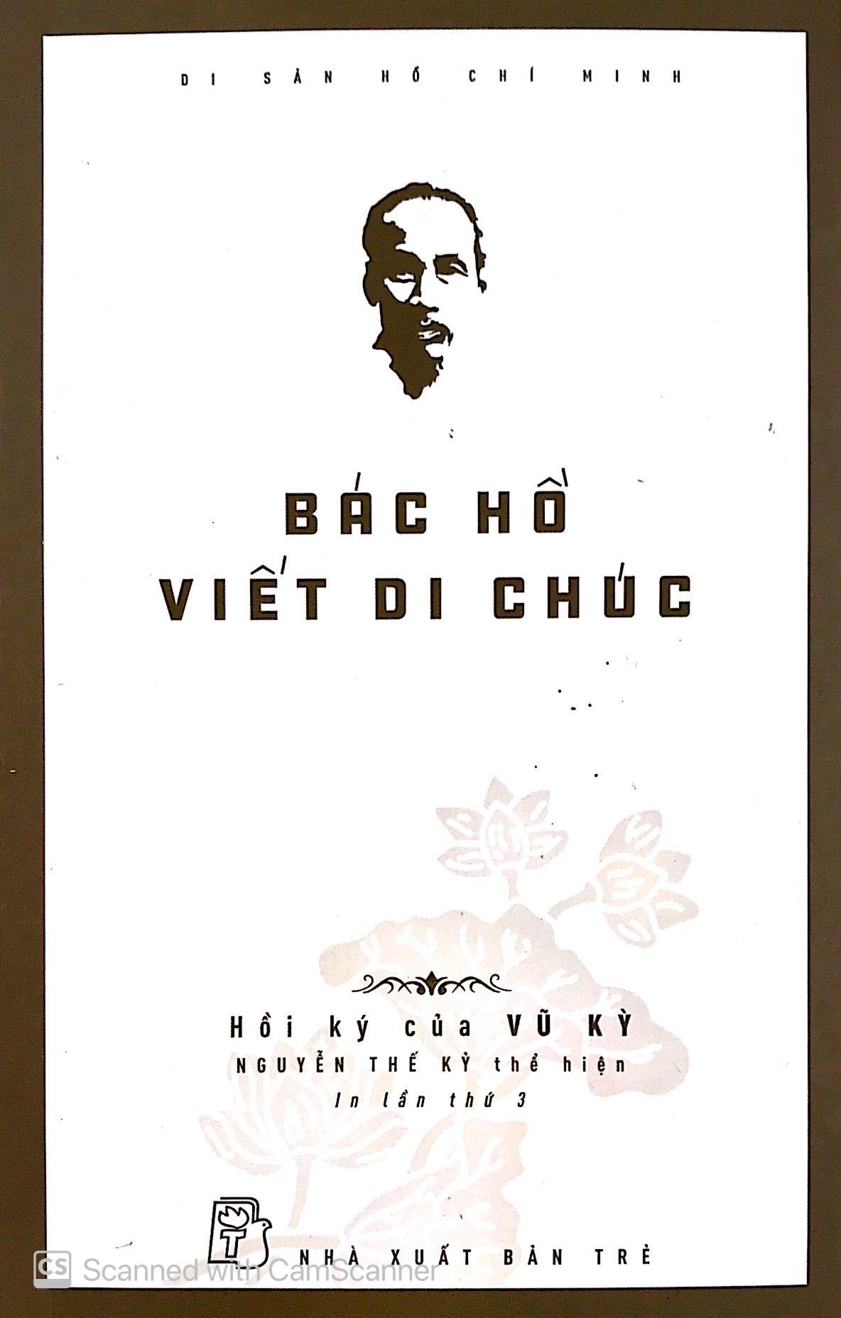 Sách Bác Hồ Viết Di Chúc (Tái Bản)