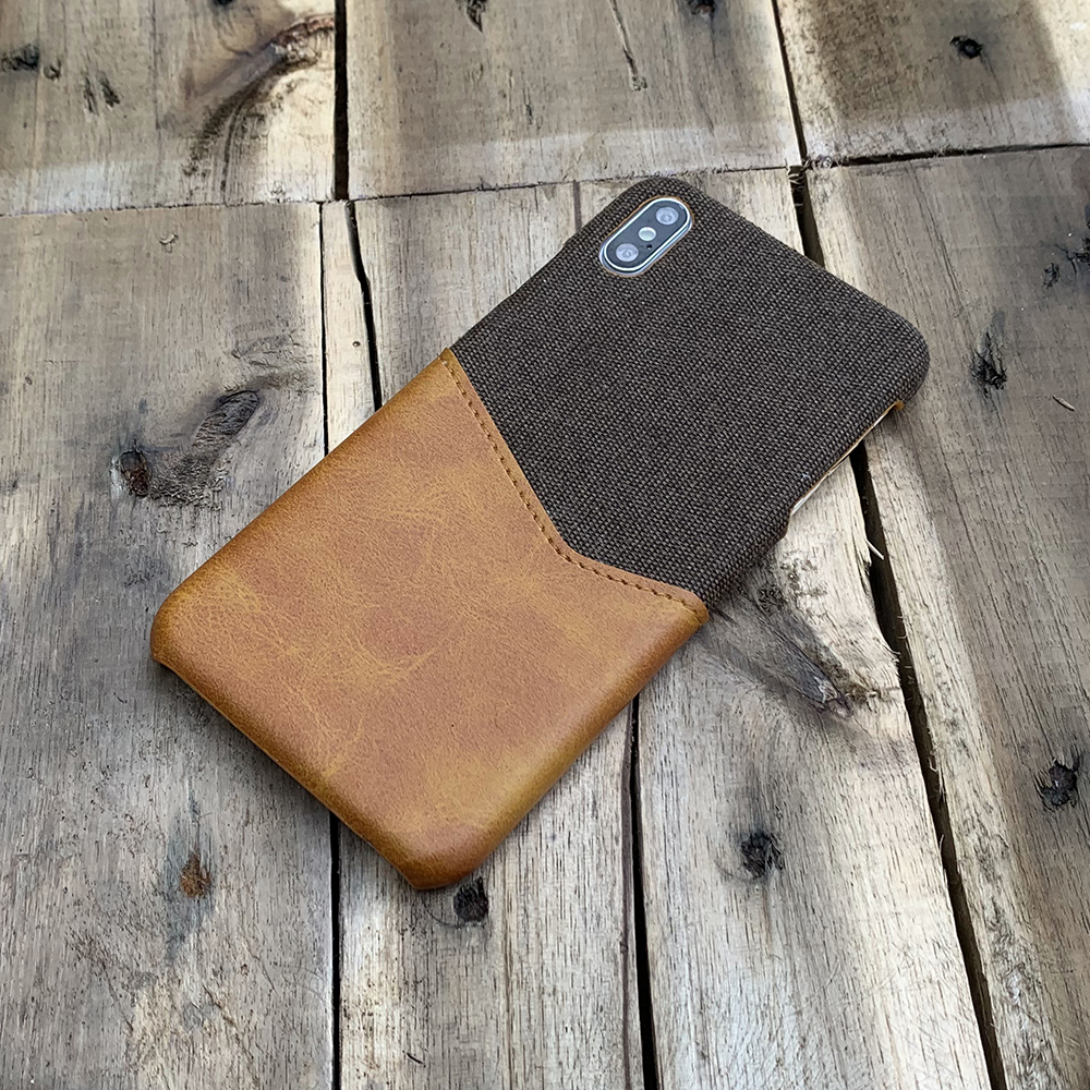Ốp lưng da vải kiêm ví cao cấp dành cho iPhone XS Max