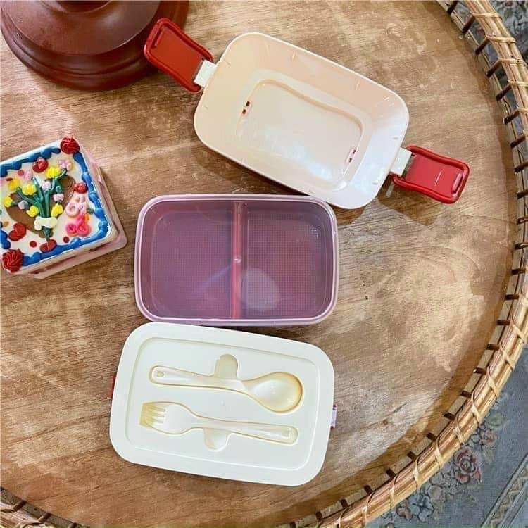Hộp Cơm Giữ Nhiệt Lúa Mạch 2 Tầng 3 Ngăn