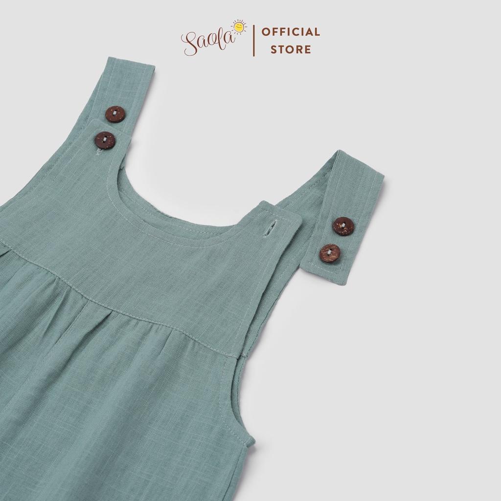 Bộ Áo Liền Quần Jumpsuit Cho Bé Trai/Bé Gái Chất Liệu Linen Cao Cấp - PANDA OVERALLS - JSL001 - SAOLA CLOTHING