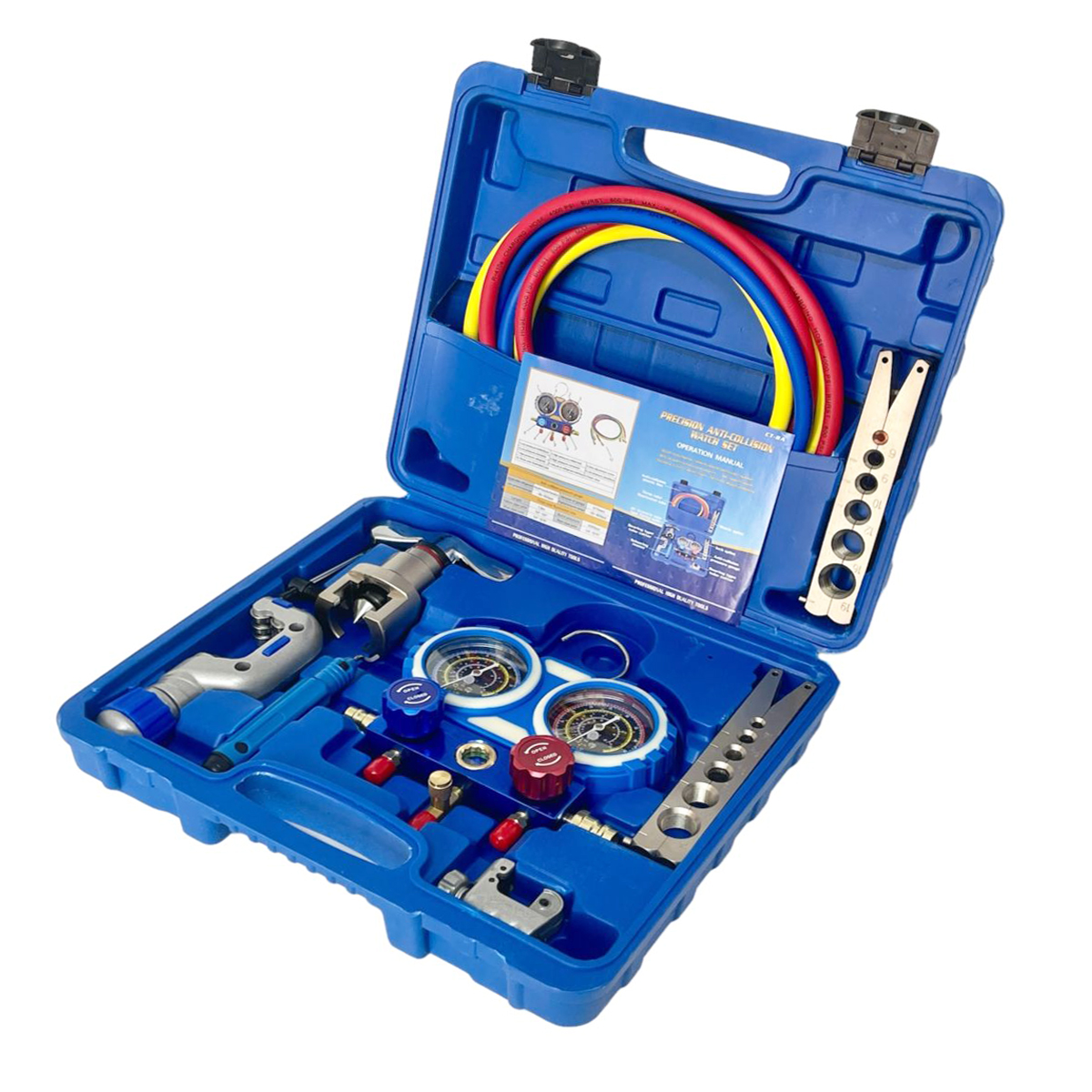 Bộ Dụng Cụ Lắp Đặt &amp; Bảo Trì Điều Hòa CT-8A – Kèm Đồng Hồ &amp; Bộ Lã Ống Đồng (R22/R134a/R410A/R32)