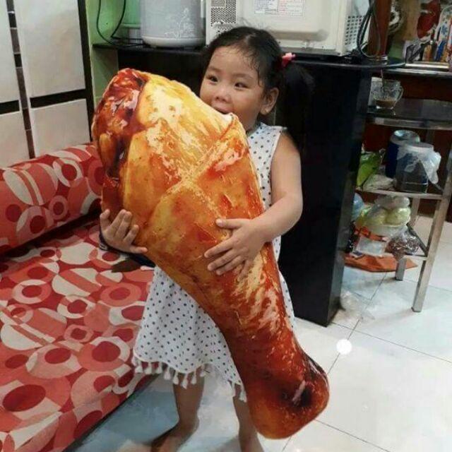 Gối ôm 3d đùi gà 90cm