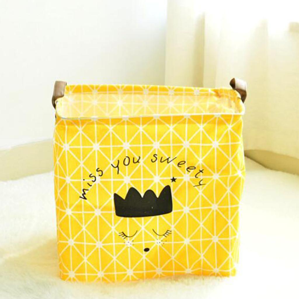 Children Kid Toys Clothes Storage Basket Hamper Laundry Bin Organizer