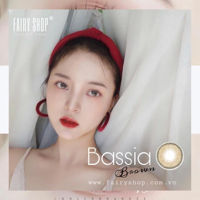 Kính Áp kính tròng cao cấp Bassia Brown Lens 14.0mm - FAIRY SHOP CONTACT LENS độ 0 đến 6