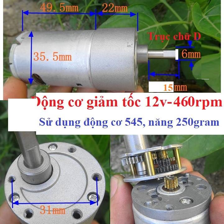 Động cơ giảm tốc cỡ trung Motor 550, 775