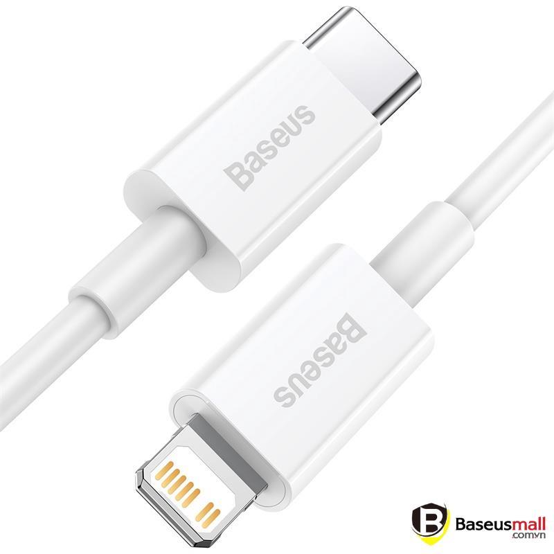 Baseus -BaseusMall VN Cáp sạc nhanh siêu bền C to iPhone Baseus Superior Series PD 20W (Hàng chính hãng)