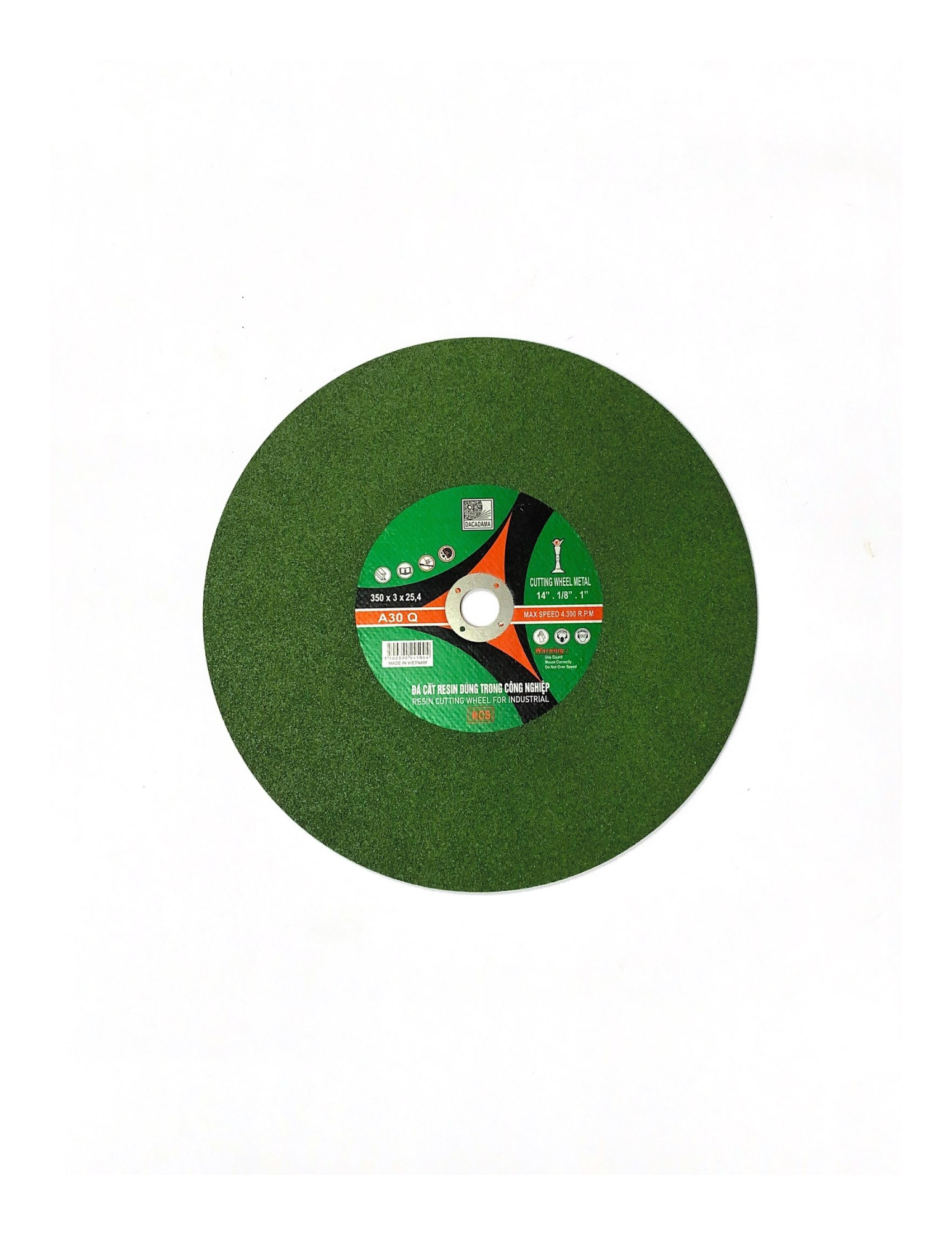 (Combo 10 Viên) Đá Cắt Sắt Resin Xanh lá 350x3x25.4mm Cắt Sắc Bén, Bền Bỉ, Ít Hao Mòn Và Độ Chính Xác Hoàn Hảo | TOPWIN Official Store