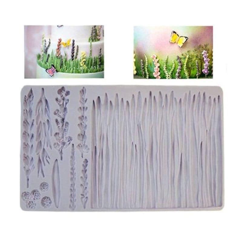 Khuôn silicon 4d ốp viền hoa laveder