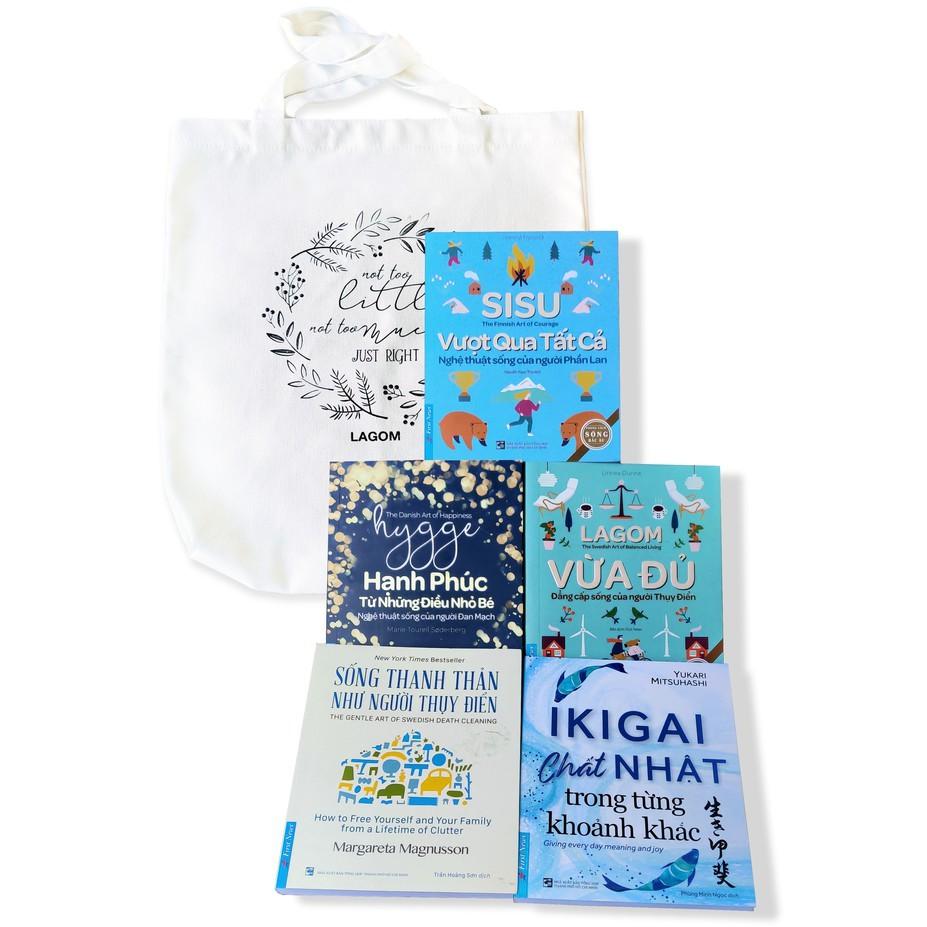 Sách - Combo Lagom Sisu Hygge Ikigai Sống Thanh Thản Như Người Thụy Điển - Firstnews