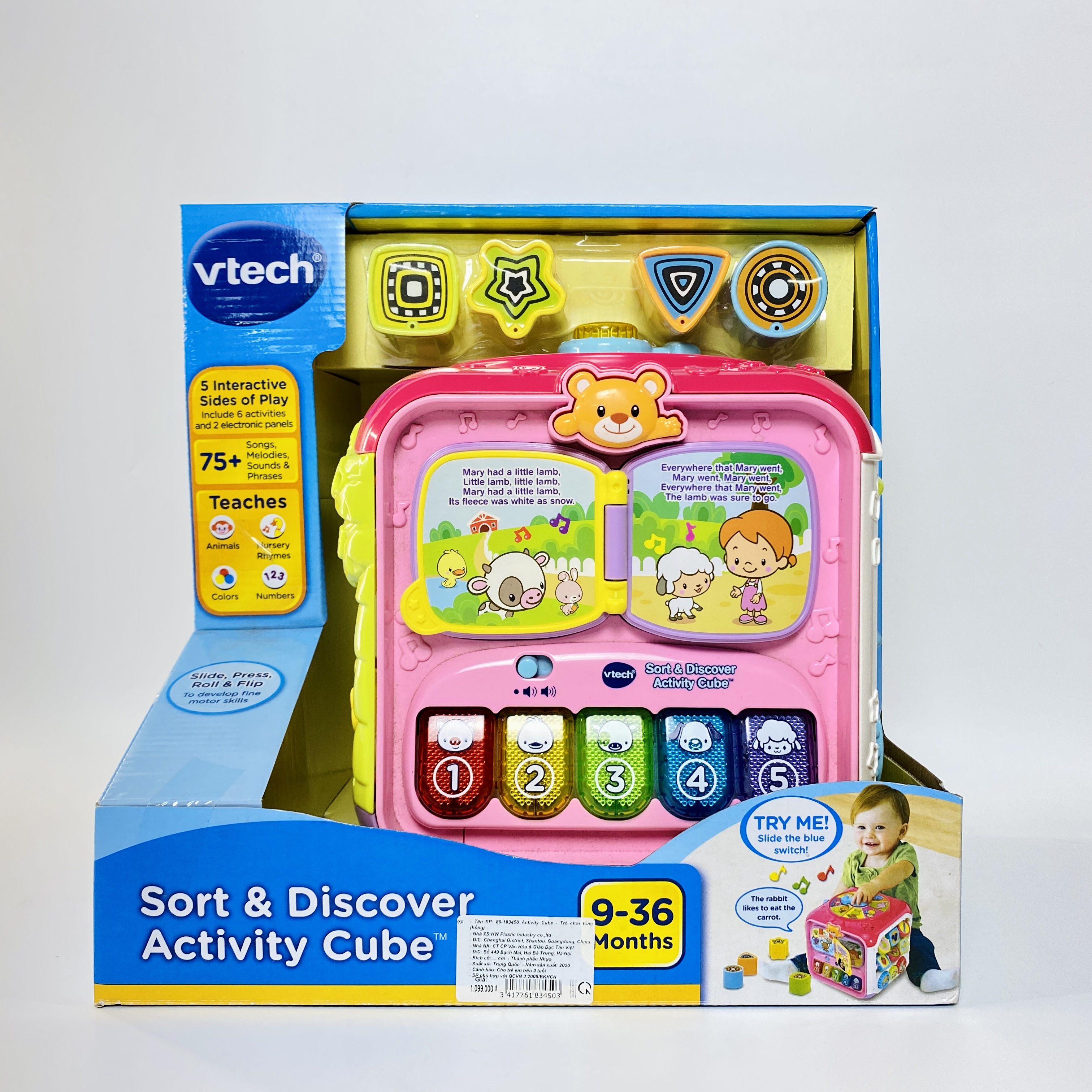 80-183450 Activity Cube - Trò chơi tổng hợp (hồng)