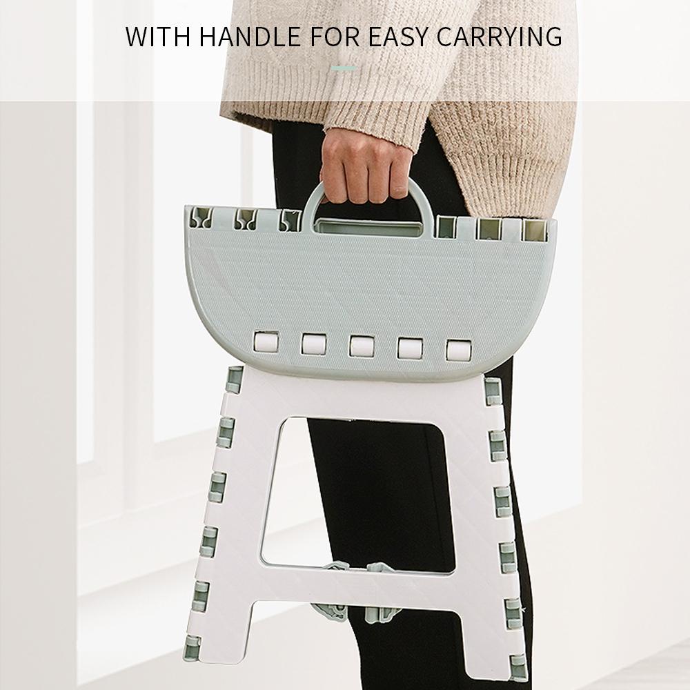 Ghế đẩu nhựa cầm tay, có thể xếp gọn, thiết kệ bo tròn, an toàn cho trẻ nhỏ