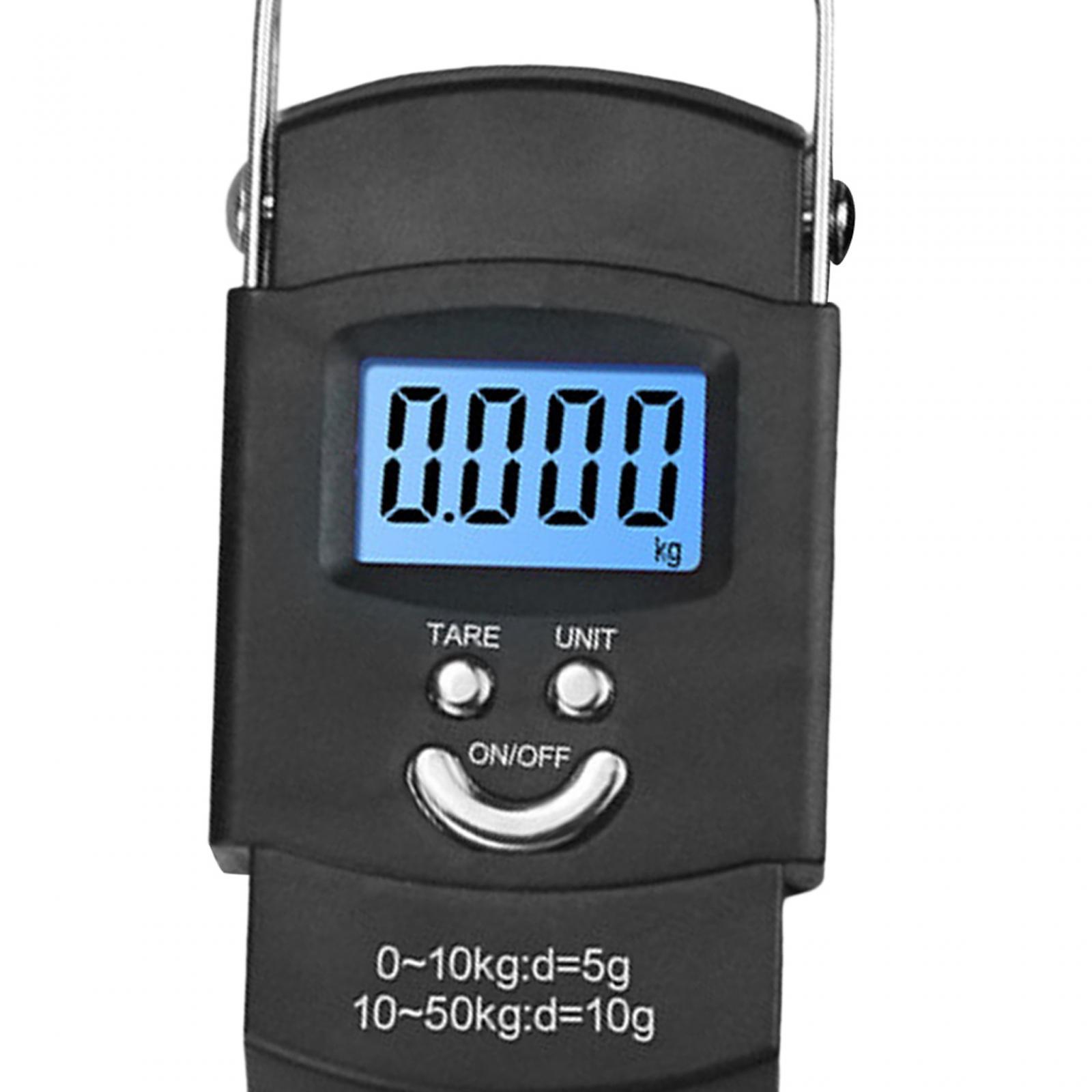 Fishing Digital Scale Suitcase Weighing Scale with Backlit LCD Screen 110lb/50kg Luggage Weight Scale for Farmer Market, Home, Supermarket