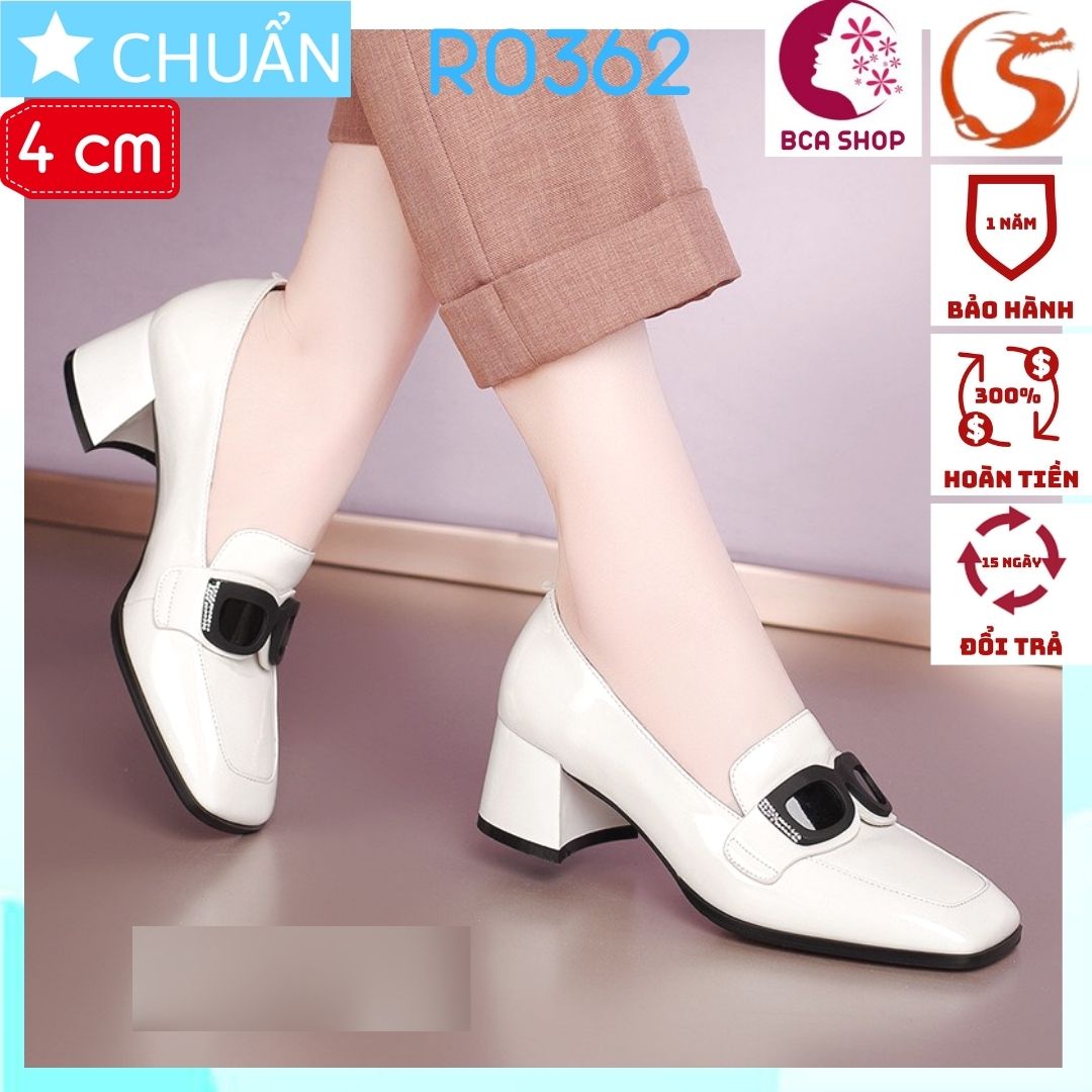 Giày thời trang nữ 4p RO362 ROSATA, Fashion không lẫn vào đâu được tại BCASHOP, thể hiện cá tính và đẳng cấp - màu trắng