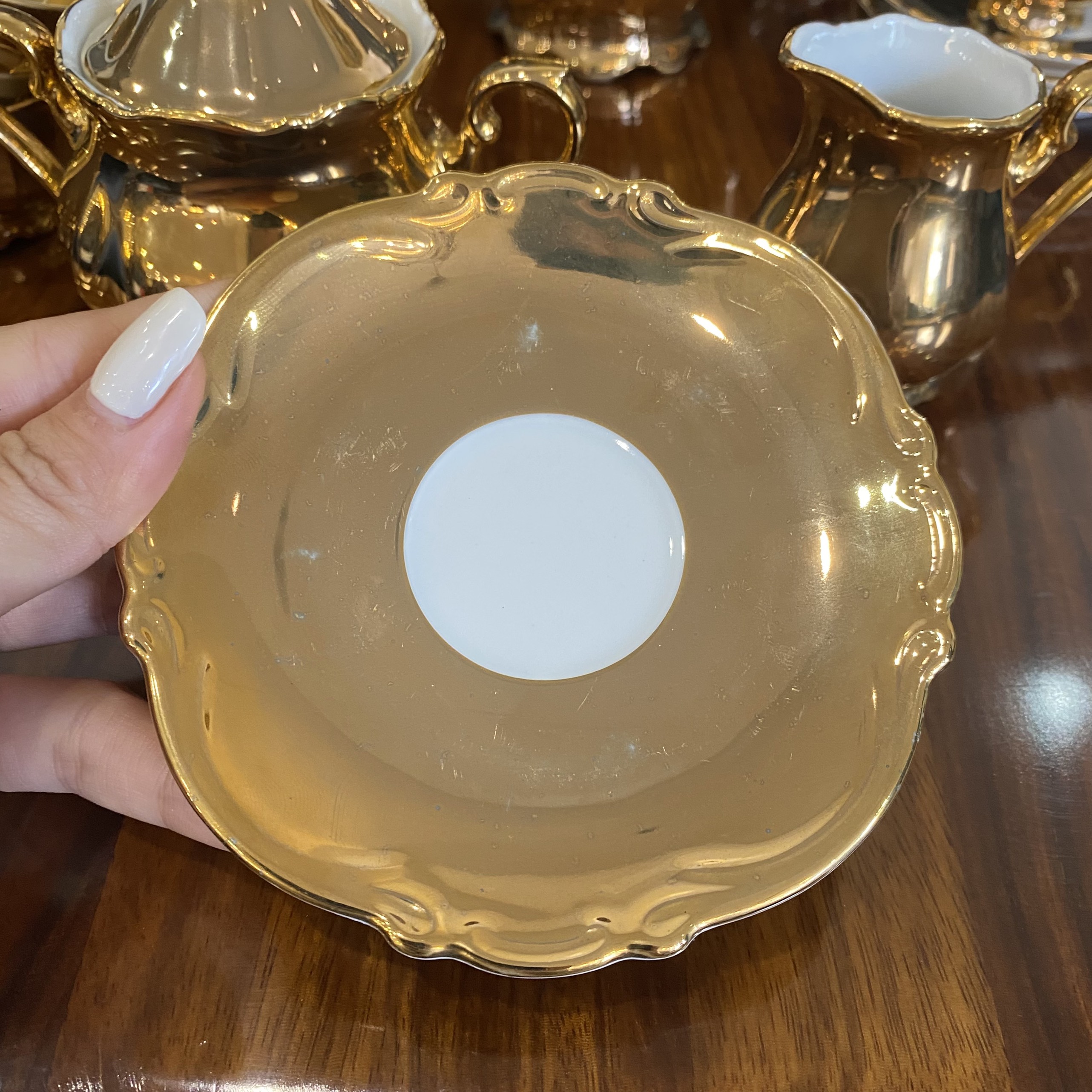 Bộ ấm chén trà cổ phong cách tân cổ điển ACCC-02