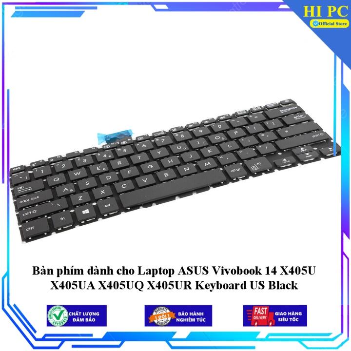 Bàn phím dành cho Laptop ASUS Vivobook 14 X405U X405UA X405UQ X405UR Keyboard US Black - Hàng Nhập Khẩu