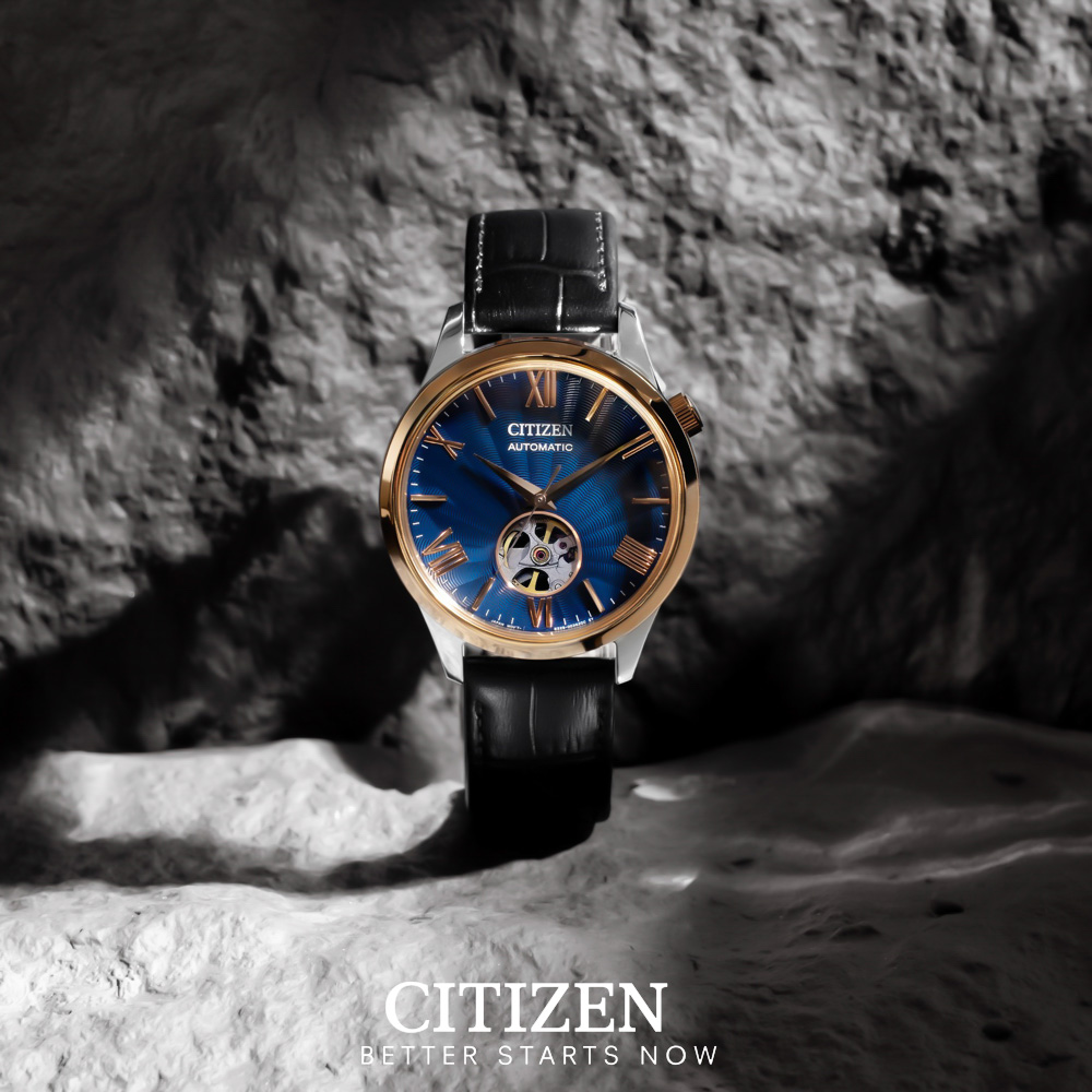 Đồng Hồ Nam Citizen Dây Da Máy Cơ-Automatic NH9136-02L - Mặt Xanh (Sapphire)