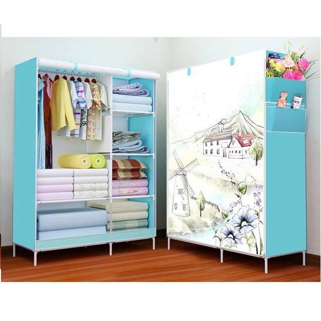 Tủ Vải Cao Cấp 3D _6 Ngăn 02 Buồng
