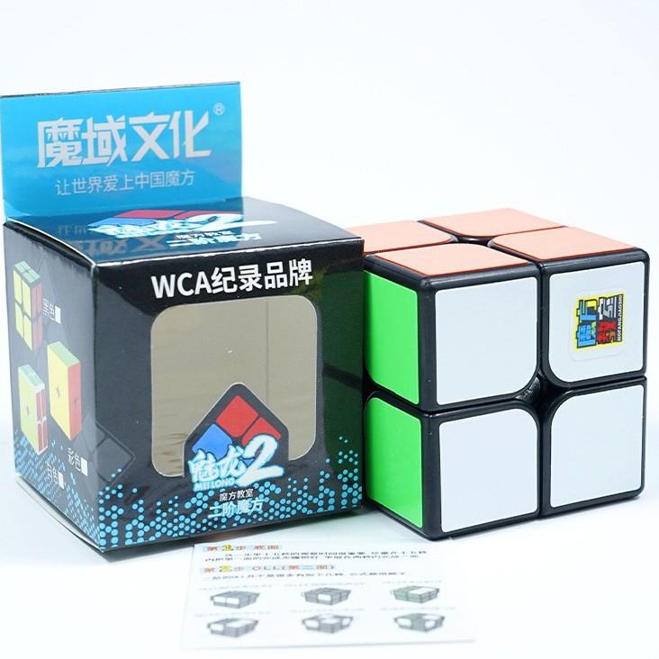 Combo 5 Khối Rubik Viền Đen 2x2 3x3 4x4 5x5 Tam Giác Pyraminx