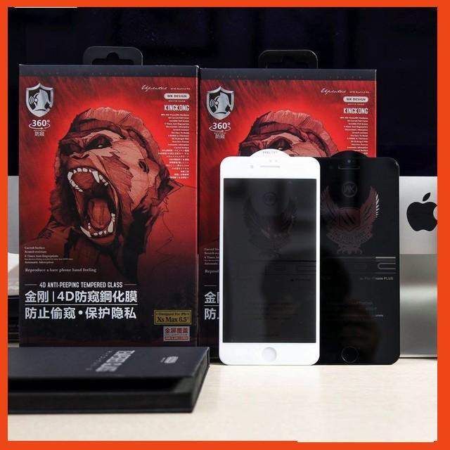 Kính Cường Lực Chống Nhìn Trộm KingKong Dành Cho iPhone 13 Promax, 12 Promax, 11 Promax, Xsmax - Dán Full Màn - Hàng chính hãng