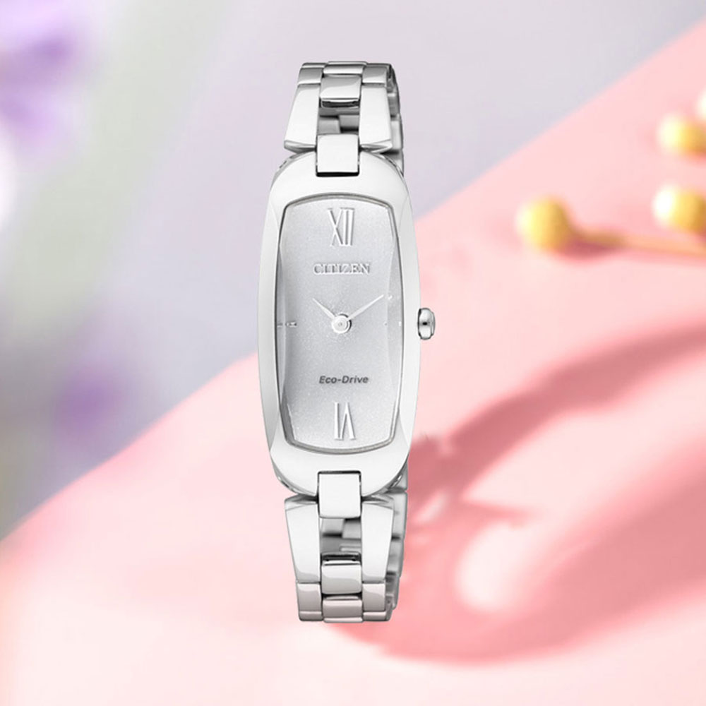 Đồng Hồ Nữ Citizen Dây Thép Không Gỉ EX1100-51A - Mặt Trắng