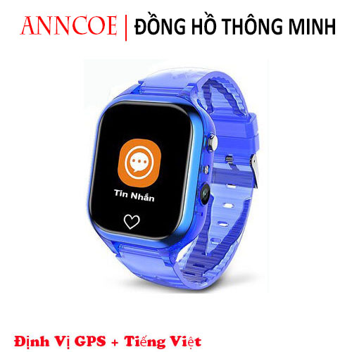 Đồng hồ thông minh trẻ em Anncoe ACM66 nghe gọi hai chiều định vị GPS + LBS chống nước IPX67 phù hợp cho trẻ từ 4 đến 14 tuổi - Hàng Chính Hãng