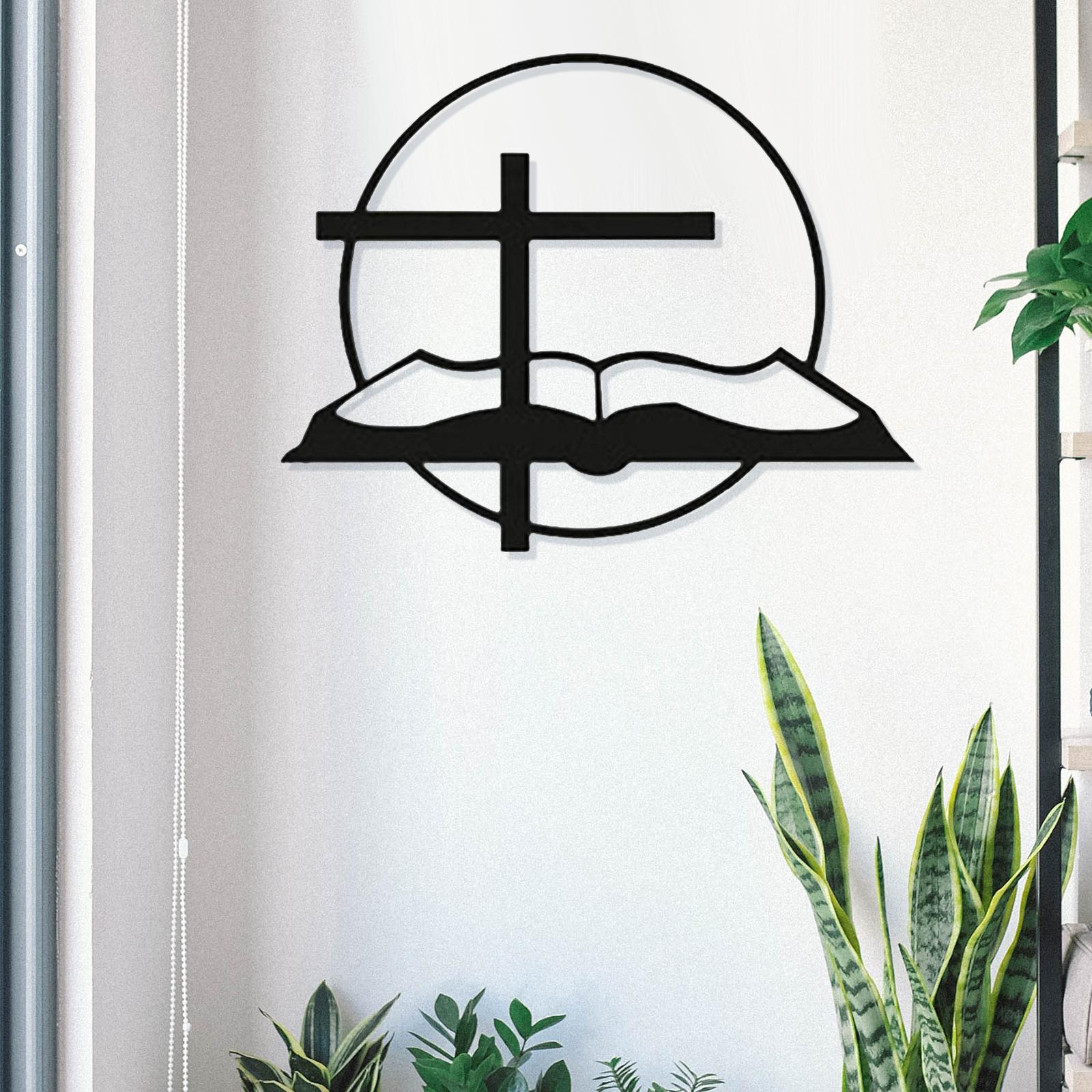 Metal Wall Decor Sculpture Wall Hanging for Living Room Indoor Outdoor